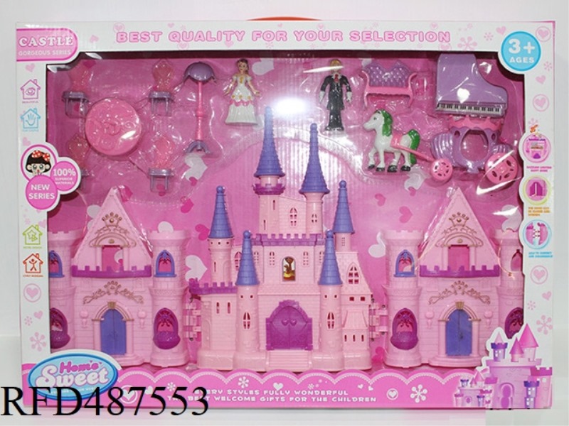 CASTLE WITH FURNITURE, DOLLS
