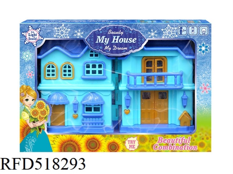 BLUE ICE VILLA WITH LIGHTS/MUSIC