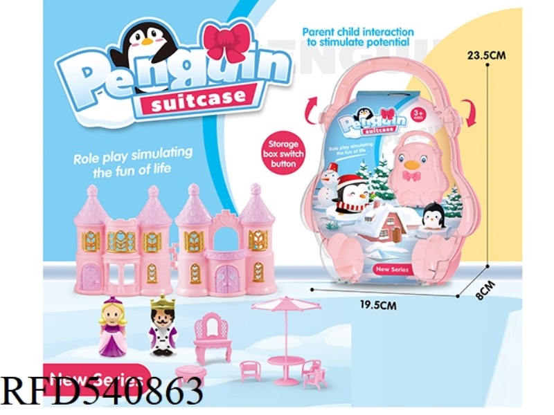 BOXES AND SUITCASES WITH CASTLES, PRINCESSES AND KINGS
