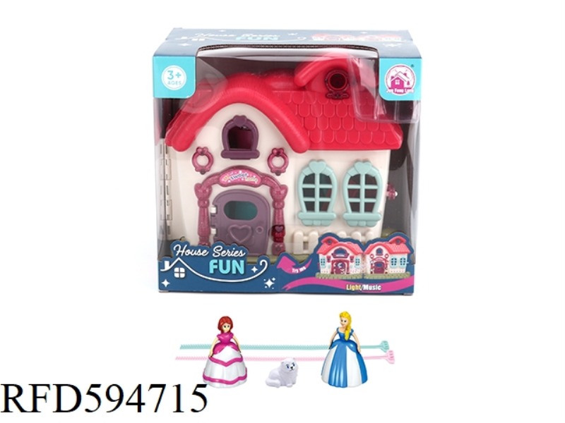 FLASH LANTERN VILLA WITH 12 SONGS+GYRO PRINCESS/CAT/FURNITURE