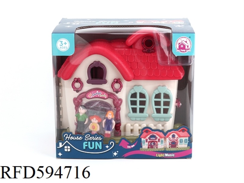 FLASH LANTERN VILLA WITH 12 PIECES OF MUSIC+FIGURES/FURNITURE