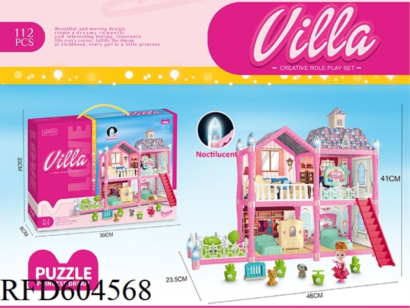 4 ROOMS DIY CASTLE VILLA 112PCS