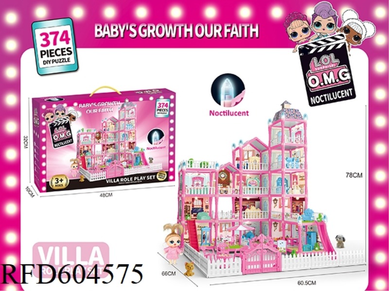 DIY CASTLE VILLA 374PCS