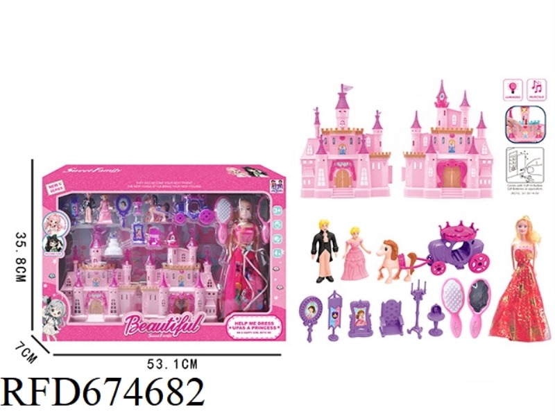LIGHT AND MUSIC BARBIE CASTLE