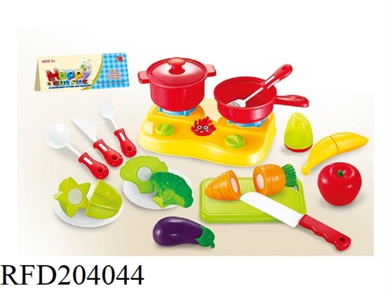 CAN CHOP FRUIT VEGETABLE WITH STOVE SET 19PCS