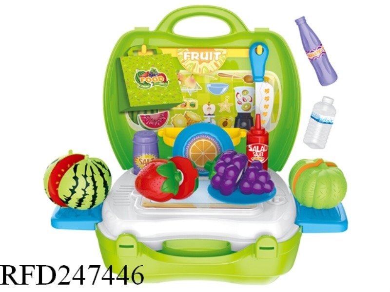 FRUIT AND VEGETABLE SUITCASE(WITH DOLL) 30PCS
