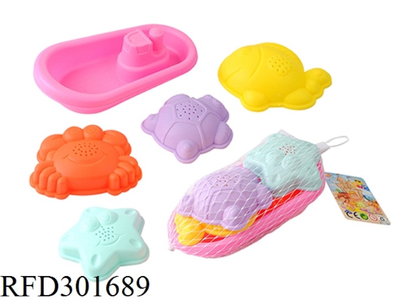 BEACH SET 5PCS(SOFT RUBBER)