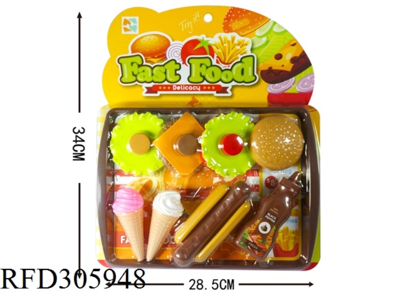 HAMBURGER HOT DOG ICE CREAM SET