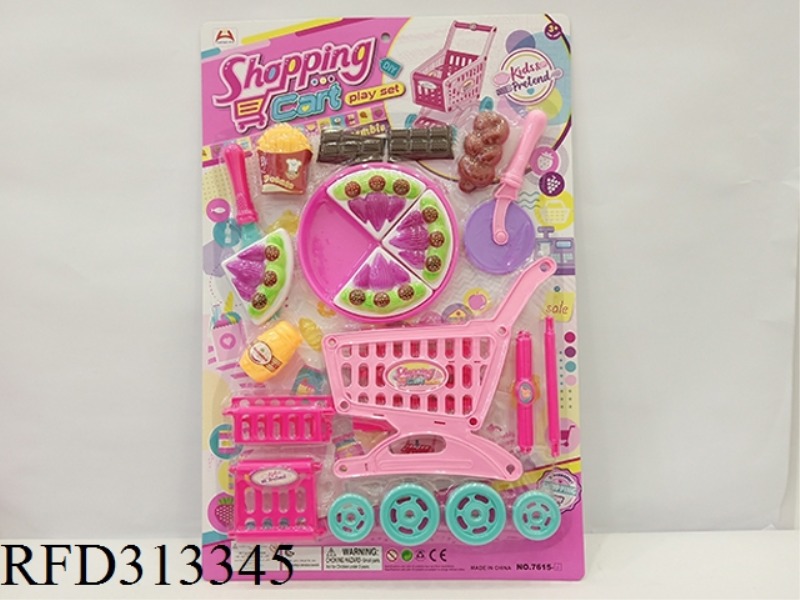 SHOPPING CART WITH CAKE