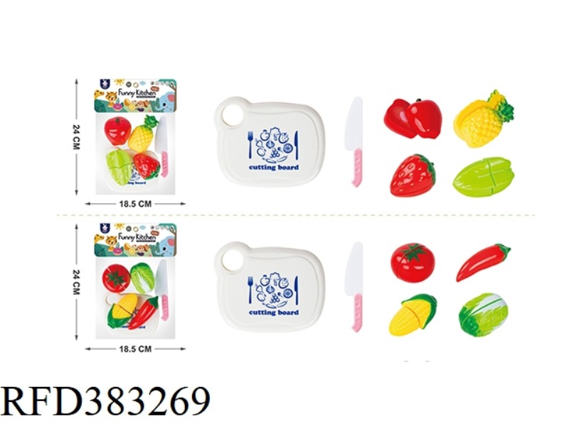10 PIECES OF FRUIT/VEGETABLE CUTS