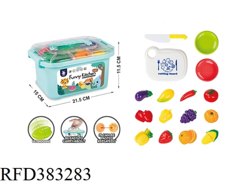 FRUIT/VEGETABLE CUT AND CUT 28 PIECE SET