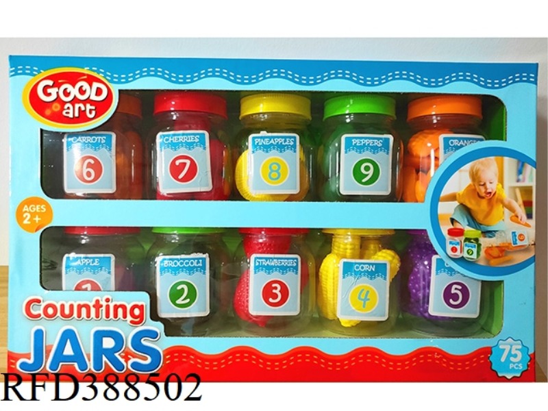 COUNTING CANNED FOOD-FRUITS (CONTAINING 75 PCS)