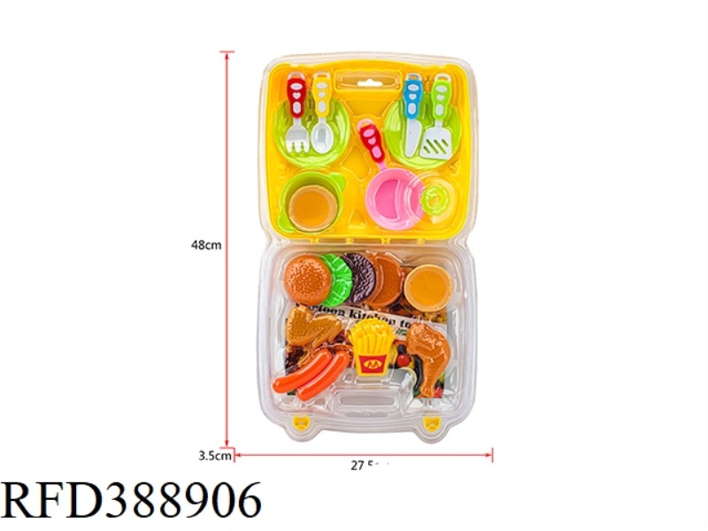 HAMBURGER PLASTIC BOX SET