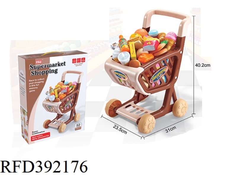 COLOR BOX SHOPPING CART WITH WESTERN FOOD