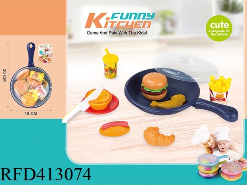 PLAY HOUSE PAN (BURGER FAST FOOD) (18PCS)