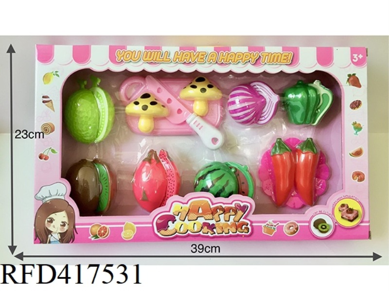 PLAY HOUSE CAN CUT FRUITS AND VEGETABLES