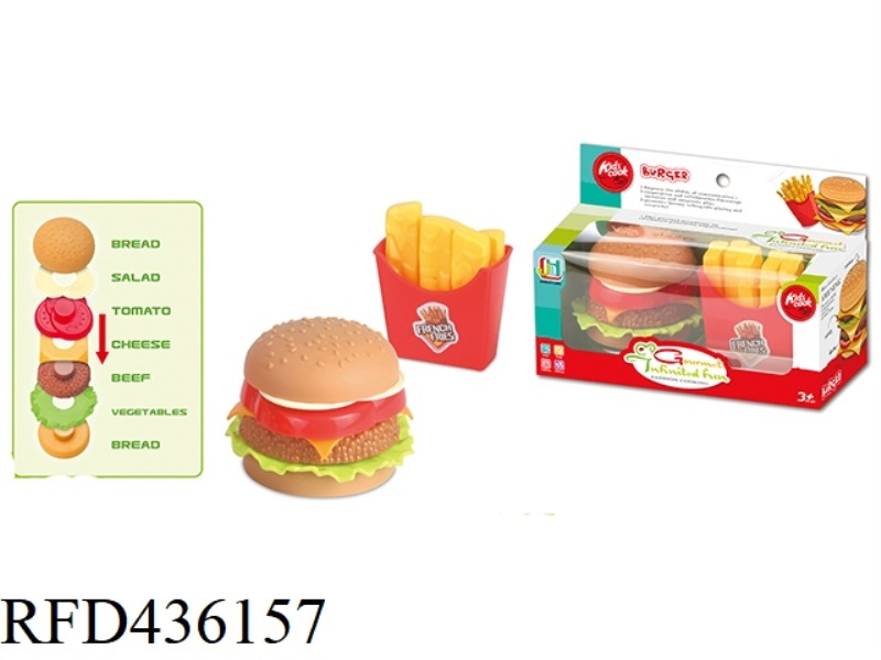 IMITATION HAMBURGER AND FRENCH FRIES SET