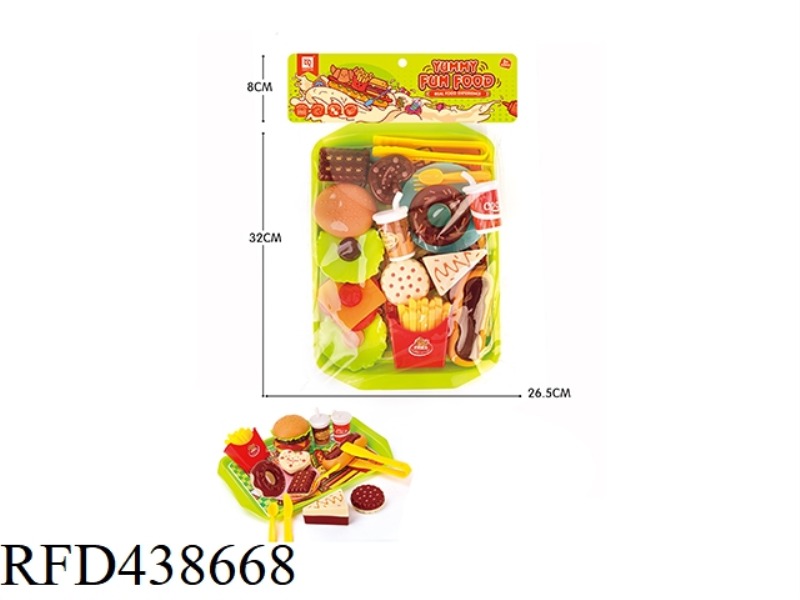 HAMBURGER PASTRY PLATTER SET MEAL