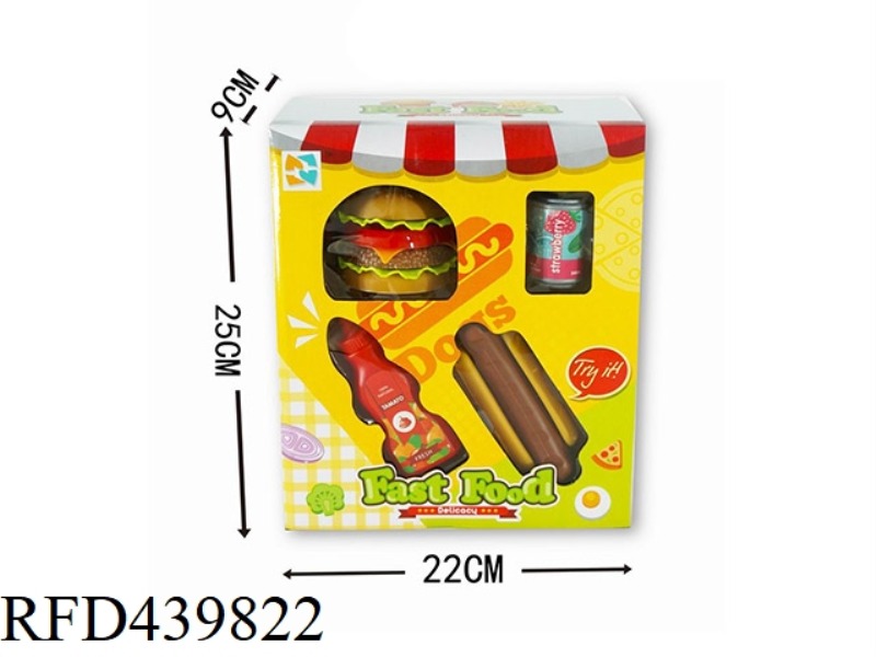 IMITATION BURGER SAUCE BOTTLE HOT DOG SET