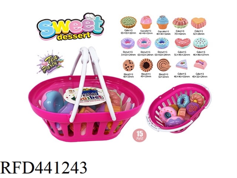 DESSERT CAKE DESSERT TOTE BASKET FOOD ASSORTMENT