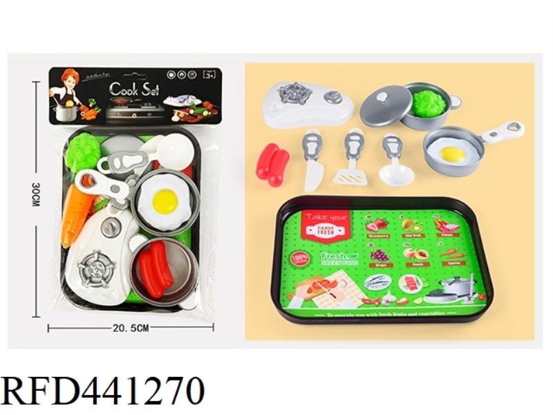 KITCHEN CUTLERY FOOD SET WITH TRAY