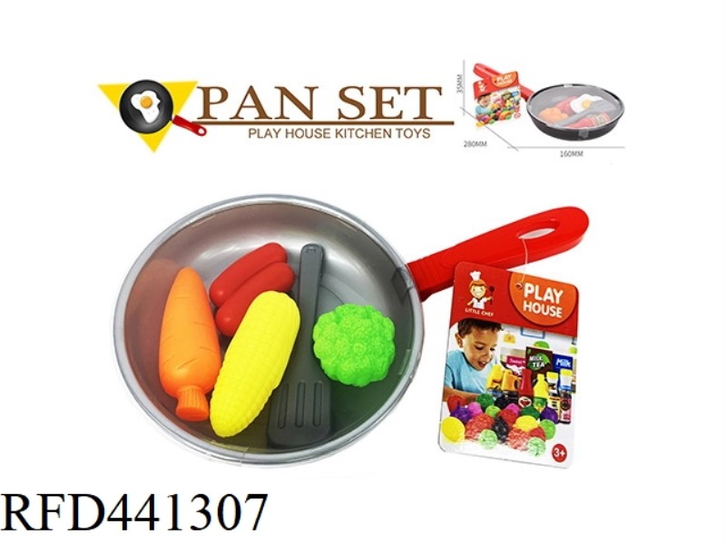 FRYING PAN FRYING PAN SIMULATION FOOD COMBINATION