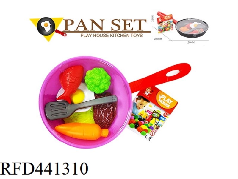 PAN FRYING PAN GIRL KITCHEN TOY