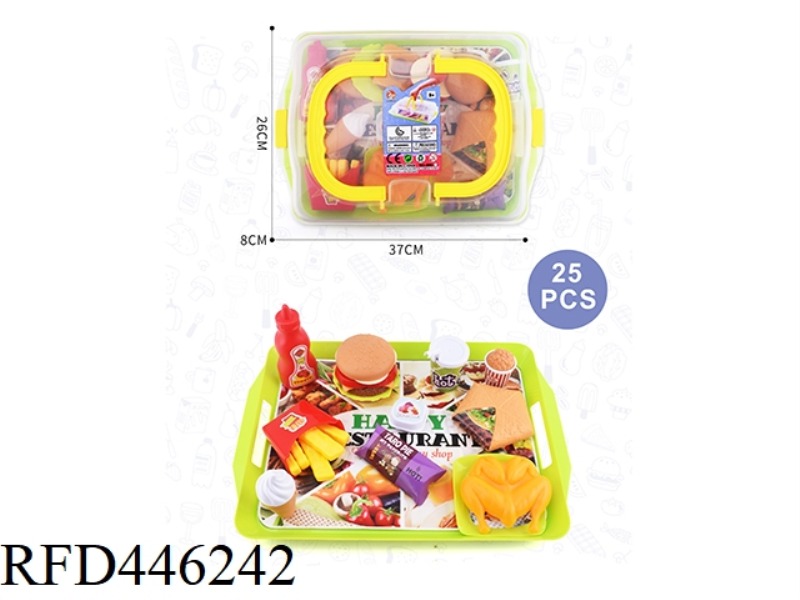 HAMBURGER SET MEAL MULTIFUNCTIONAL TRANSPARENT PORTABLE BOX COMBINATION