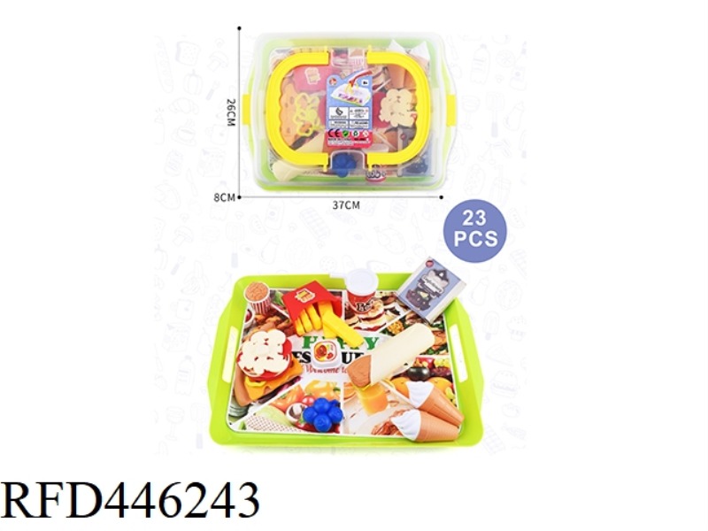 HAMBURGER PIZZA SET MEAL MULTIFUNCTIONAL TRANSPARENT PORTABLE BOX DESSERT COMBINATION