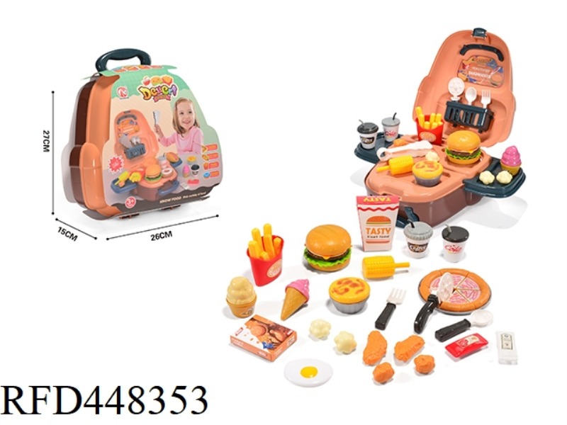 PICNIC BACKPACK - BURGER PIZZA FRIES 42PCS