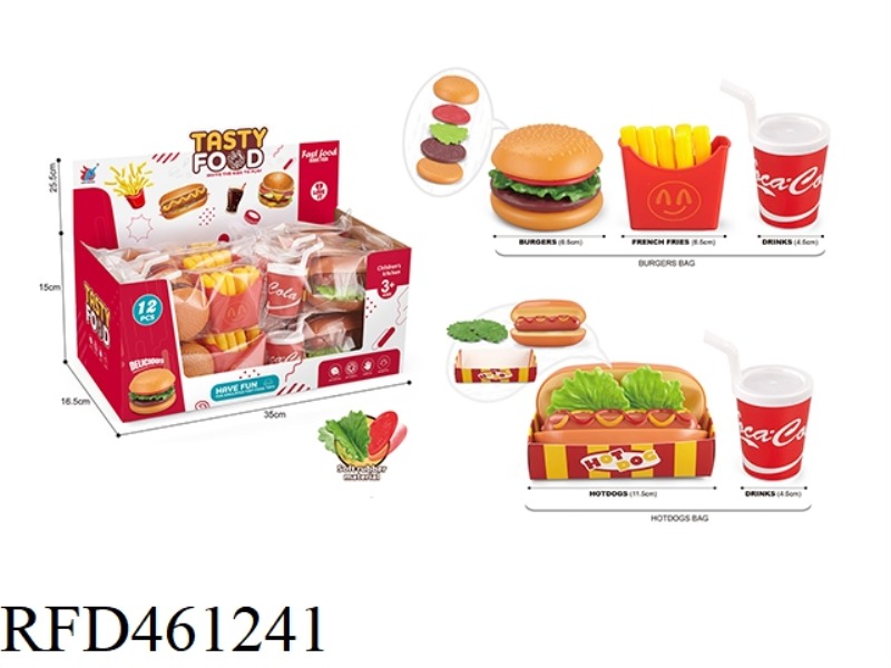 HOT DOG BURGER SET MEAL 12PCS