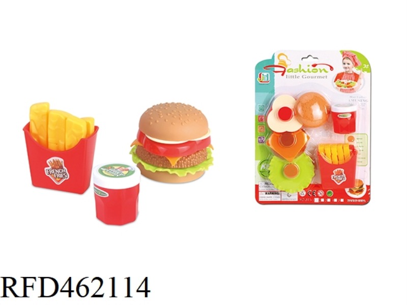 HOME SIMULATION MCDONALD'S HAMBURGER AND FRENCH FRIES COMBINATION SET