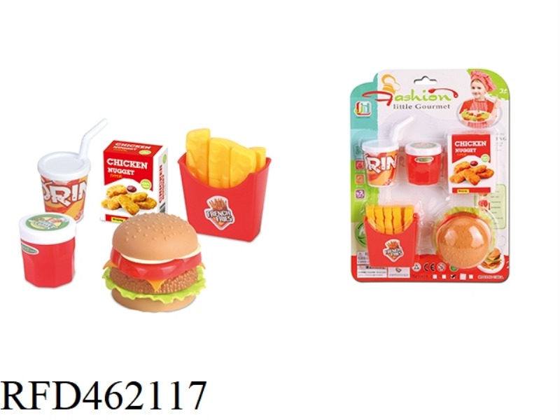 MCDONALD'S SIMULATED HAMBURGER, COKE AND FRENCH FRIES COMBO SET