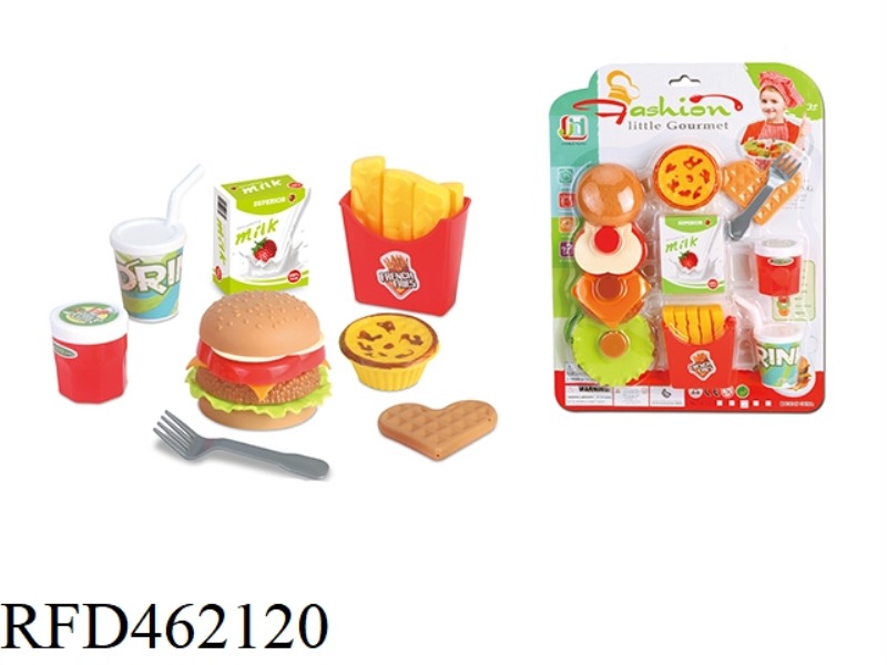 MCDONALD'S SIMULATION HAMBURGER EGG TART COKE BISCUIT COMBINATION SET