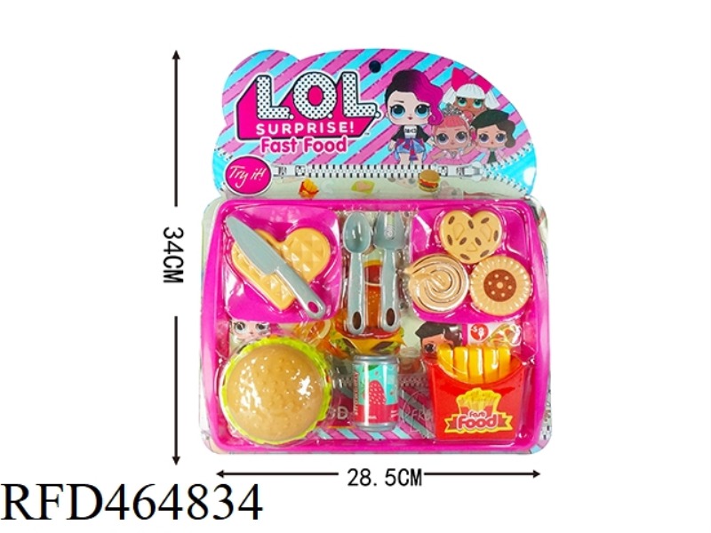SIMULATED HAMBURGER AND FRENCH FRIES LUXURY SUIT