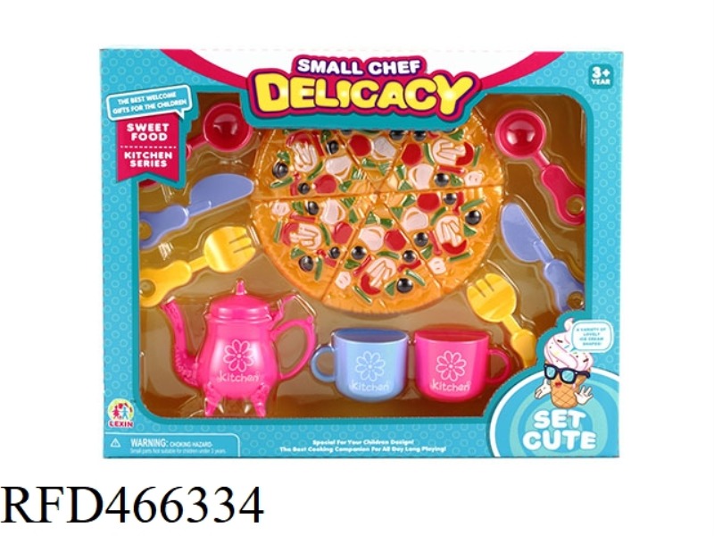 TEA SET WITH PIZZA