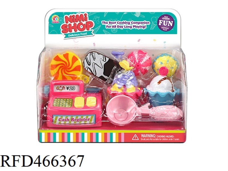 EXQUISITE ICE CREAM WITH LIGHT AND MUSIC CASH REGISTER