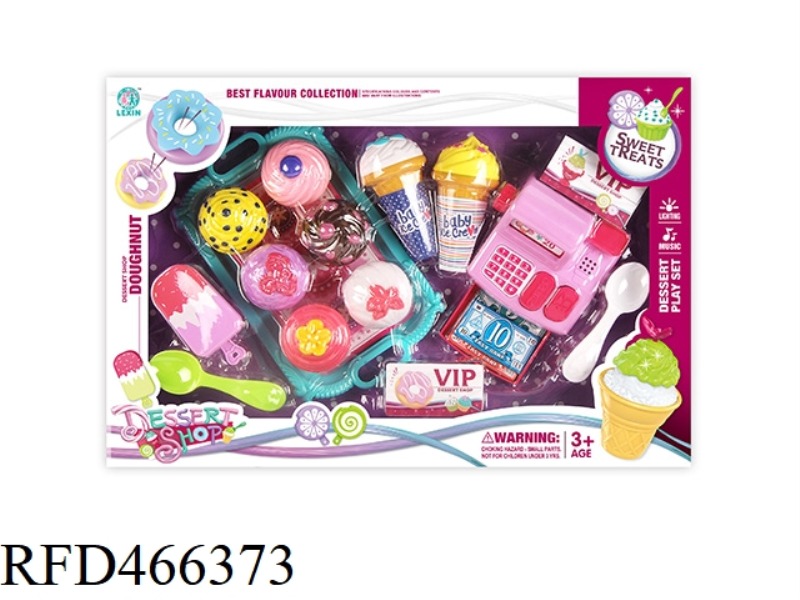 LIGHT MUSIC CASH REGISTER WITH ICE CREAM