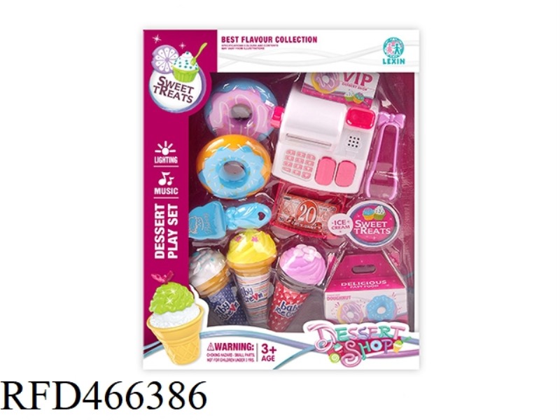 EXQUISITE ICE CREAM WITH LIGHT AND MUSIC CASH REGISTER