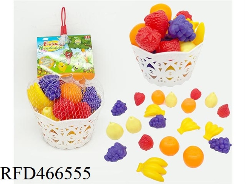 SIMULATED FRUIT BASKET SET