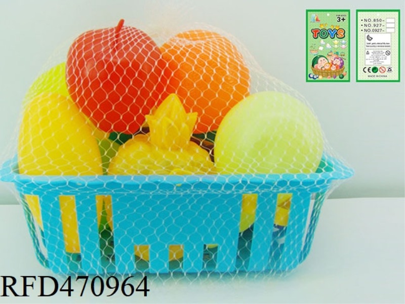 SMALL BASKET + FRUIT 9PCS