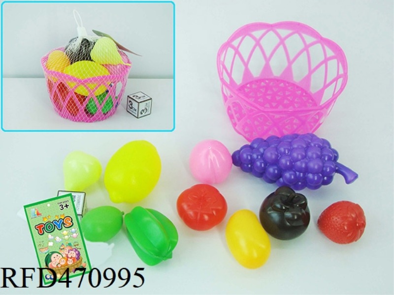 BASKET+FRUIT 10PCS