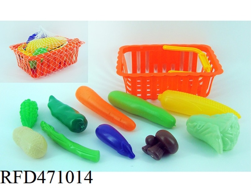 BASKET WITH VEGETABLES 10PCS