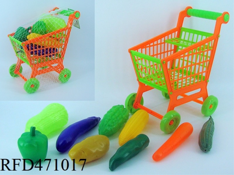 CART WITH VEGETABLES 9PCS