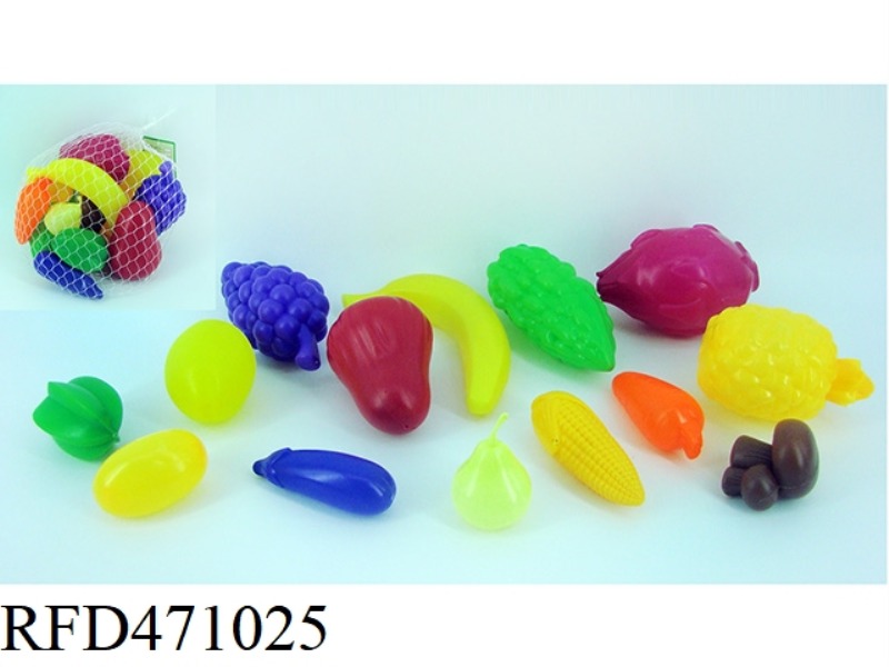 VEGETABLES AND FRUITS 14PCS