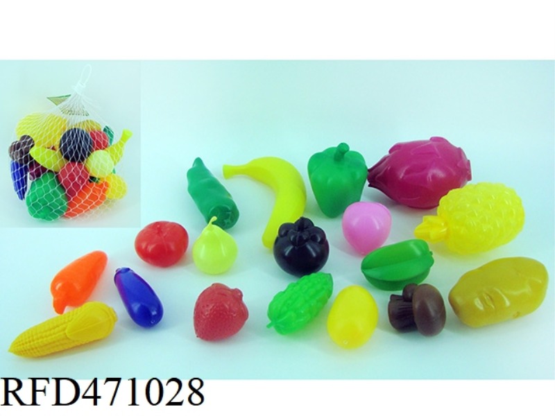 VEGETABLES AND FRUITS 18PCS