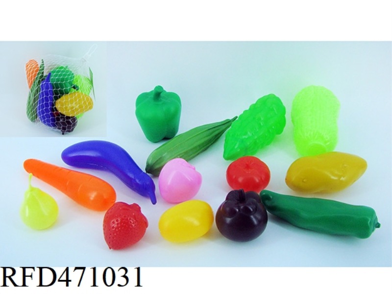 VEGETABLES AND FRUITS 14PCS