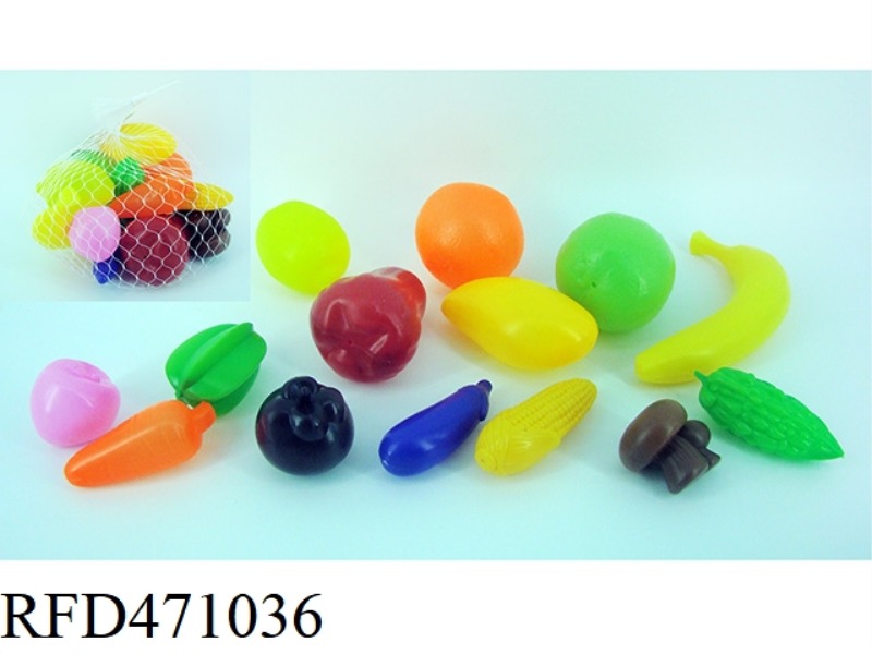 VEGETABLES AND FRUITS 14PCS