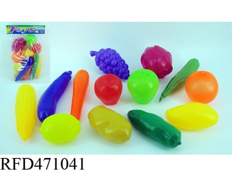 VEGETABLES AND FRUITS 13PCS