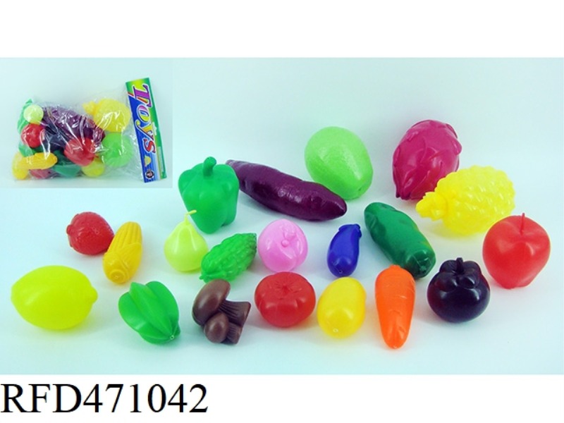 VEGETABLES AND FRUITS 20PCS